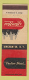 Matchbook Cover - Carlton Hotel Binghamton NY Knott