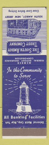 Matchbook Cover - South Amboy Trust Company NJ