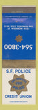 Matchbook Cover - San Francisco CA Police Credit Union