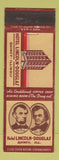 Matchbook Cover - Hotel Lincoln Douglas Quincy IL