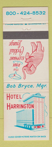 Matchbook Cover - Hotel Harrington Washington DC