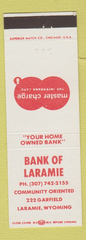 Matchbook Cover - Bank of Laramie WY