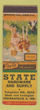 Matchbook Cover - State Hardware and Supply Indianapolis IN WEAR