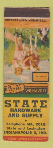 Matchbook Cover - State Hardware and Supply Indianapolis IN WEAR