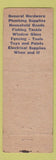 Matchbook Cover - State Hardware and Supply Indianapolis IN WEAR