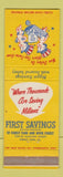 Matchbook Cover - First Savings of Forest Park IL patriotic