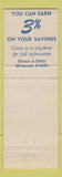 Matchbook Cover - First Savings of Forest Park IL patriotic
