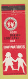 Matchbook Cover - Barnardo's Children's Homes Essex Barkingside UK WEAR