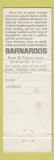 Matchbook Cover - Barnardo's Children's Homes Essex Barkingside UK WEAR