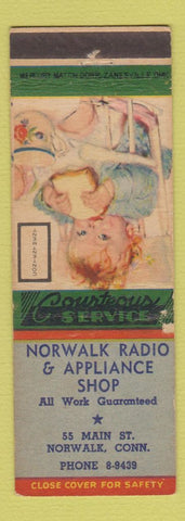 Matchbook Cover - Norwalk Radio Appliance Shop Norwalk CT WEAR
