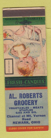 Matchbook Cover - Al Roberts Grocery Newark OH