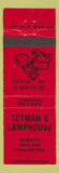 Matchbook Cover - Totman's Lamphouse Malta OH