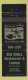 Matchbook Cover - Sea Shell Restaurant Lounge Troy MI WEAR
