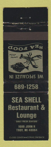 Matchbook Cover - Sea Shell Restaurant Lounge Troy MI WEAR