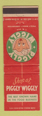 Matchbook Cover - Piggly Wiggly Grocery Stores pig WEAR