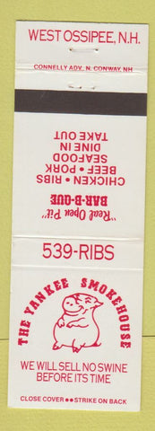 Matchbook Cover - The Yankee Smokehouse pig West Ossipee NH