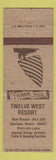 Matchbook Cover - Twelve West Resort Naches WA
