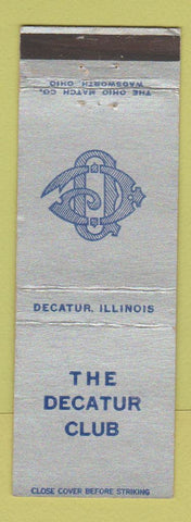 Matchbook Cover - Decatur Club IL