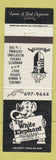 Matchbook Cover - White Elephant Restaurant Canastota NY