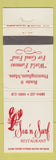 Matchbook Cover - Sea n Surf Restaurant Framingham MA