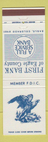 Matchbook Cover - First Bank of Eagle County Colorado