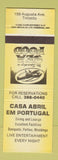 Matchbook Cover - Casa Abril Em Portugal Toronto ON YELLOW