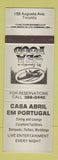 Matchbook Cover - Casa Abril Em Portugal Toronto ON GRAY