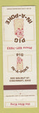 Matchbook Cover - Pig in a Poke Cincinnati OH Ribs