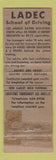 Matchbook Cover - Los Angeles CA Drivers Education Center WORN