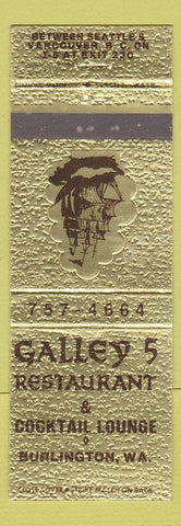 Matchbook Cover - Galley's Restaurant Burlington WA