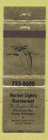 Matchbook Cover - Harbor Lights Restaurant Tacoma WA