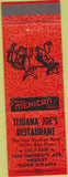Matchbook Cover - Tijuana Joe's Restaurant Berkeley CA orange