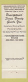 Matchbook Cover - Doe Run Inn Brandenburg KY