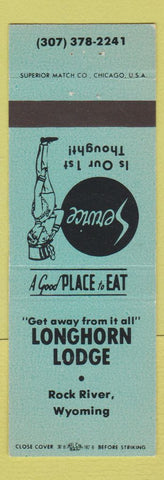 Matchbook Cover - Longhorn Lodge Rock River WY