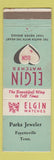 Matchbook Cover - Elgin Watches Parks Jeweler Fayetteville TN