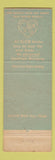 Matchbook Cover - Elgin Watches Parks Jeweler Fayetteville TN