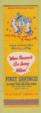 Matchbook Cover - First Savings of Forest Park IL patriotic