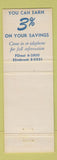 Matchbook Cover - First Savings of Forest Park IL patriotic