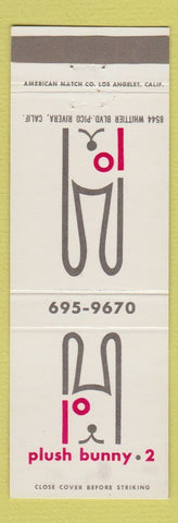 Matchbook Cover - Plush Bunny 2 Pico Rivera CA