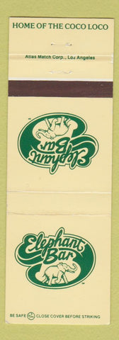 Matchbook Cover - Elephant Bar Ventura La Jolla Palm Desert CA Las Vegas NV