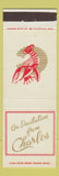 Matchbook Cover - Charles Restaurant Worcester MA lobster