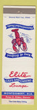 Matchbook Cover - Elite Cafe Casino Lounge lobster Montgomery AL WEAR