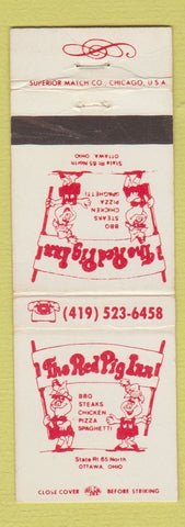 Matchbook Cover - The Red Pig Inn Ottawa OH
