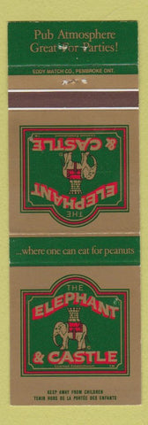 Matchbook Cover - The Elephant and Castle Pub Ottawa Toronto London ON
