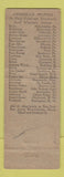 Matchbook Cover - Brown Palace Hotel Denver Colorado WORN