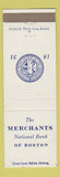 Matchbook Cover - Merchants National Bank Boston MA
