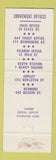 Matchbook Cover - Merchants National Bank Boston MA
