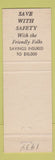 Matchbook Cover - Lincoln Savings and Loan Cleveland OH Brookpart Abraham #2