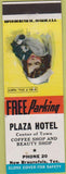 Matchbook Cover - Plaza Hotel New Braunsfels TX