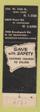 Matchbook Cover - Lincoln Savings and Loan Cleveland OH Abraham PINK BLACK